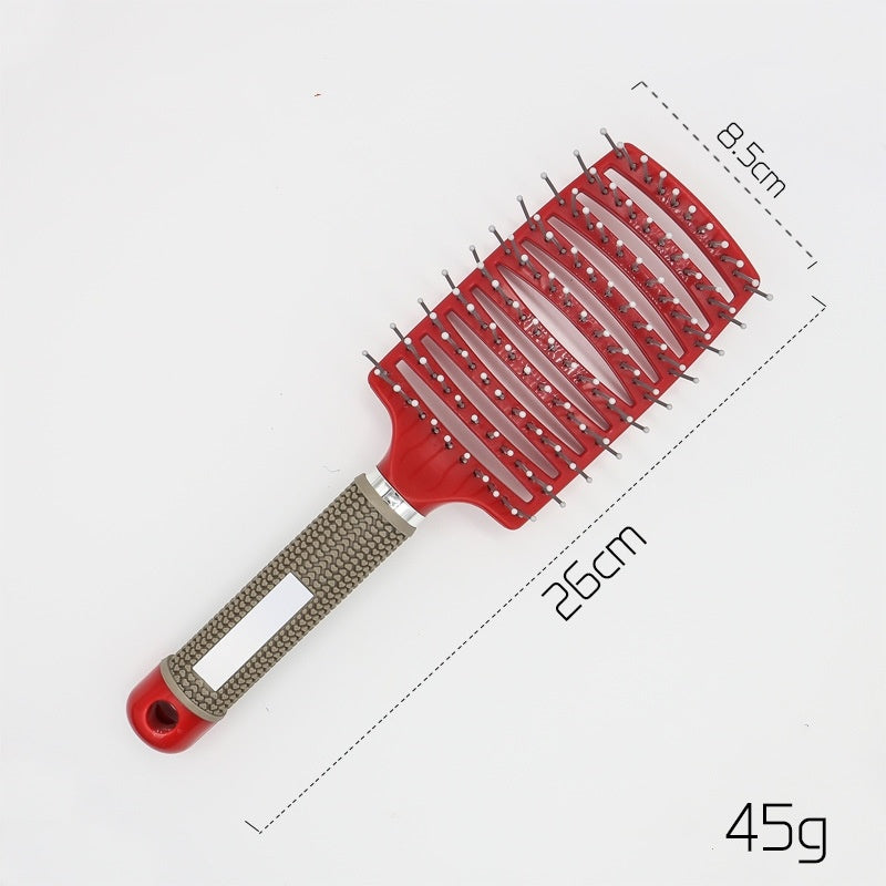 US Local Hairbrush Anti Klit Brushy Haarborstel Women Detangler Hair Brush Bristle Nylon Scalp Massage  Teaser Hair Brush Comb