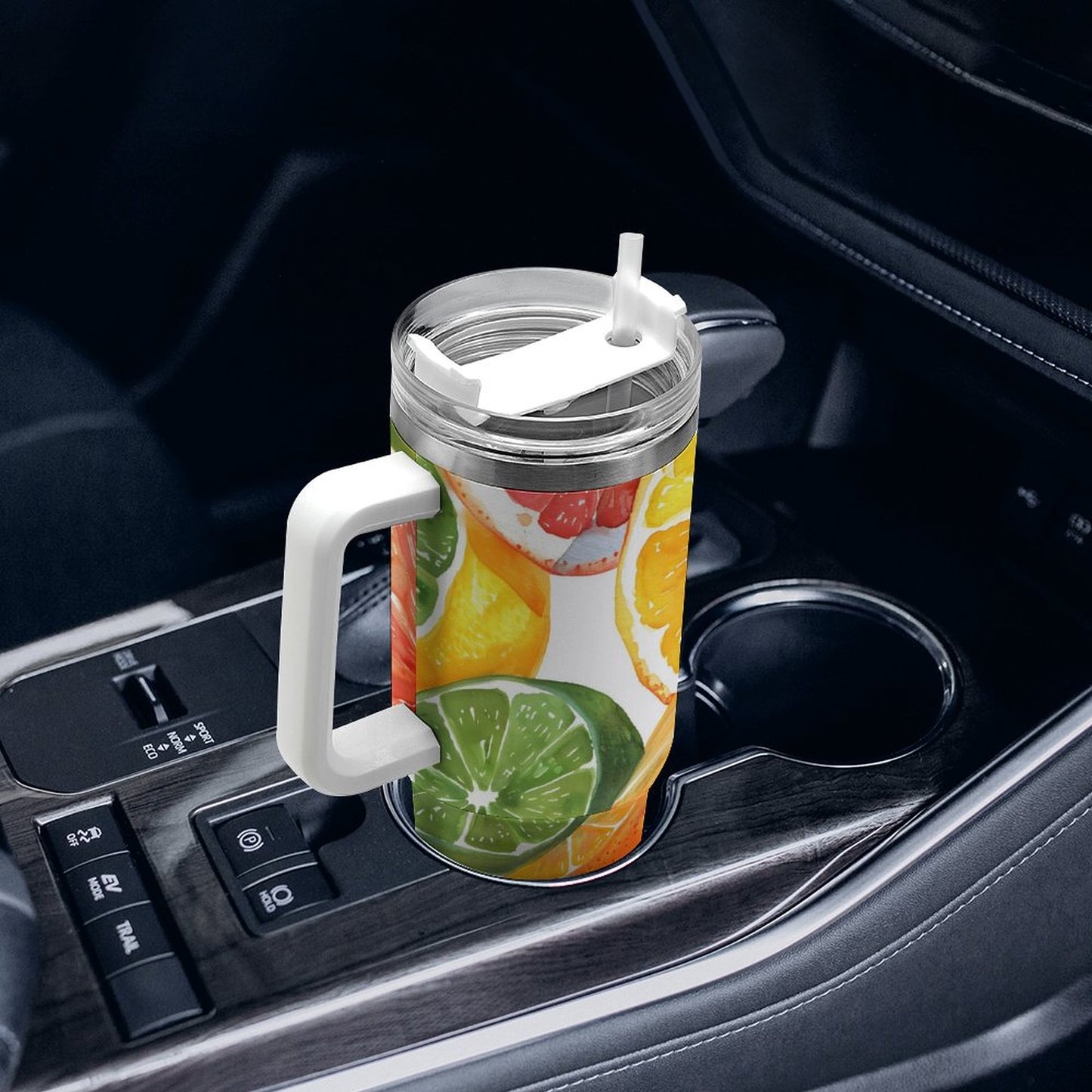 PHDT00492 POD US Local Tumbler 40oz Large Capacity Car Cup Summer, Lemon
