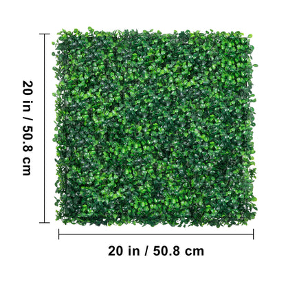 US Local VEVOR 12PCS 20x20inch Artificial Boxwood Panels,Boxwood Hedge Wall Panels,Artificial Grass Backdrop Wall ,Privacy Hedge Screen UV Protected For Outdoor Indoor Garden