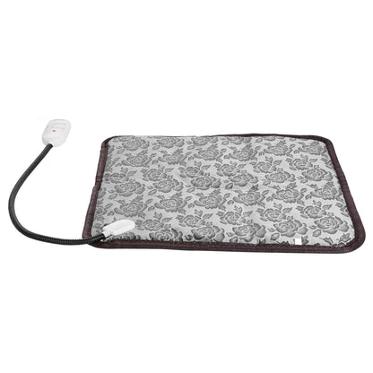 US Local 1 Pc Pet Heating Pad Dog Cat Electric Heating Mat Waterproof Adjustable Warming Blanket With Chew Resistant Steel Cord Case