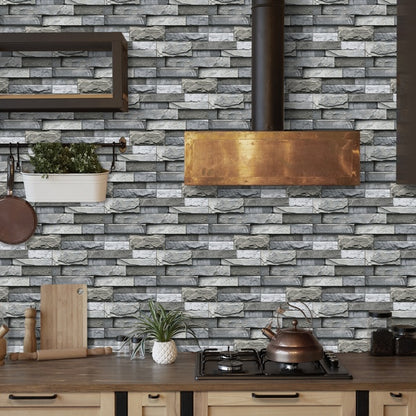 US Local Marble Wall Stickers Home Decoration Self-adhesive Wallpaper, Kitchen Bathroom Backsplash PVC Removable Without Leaving Glue