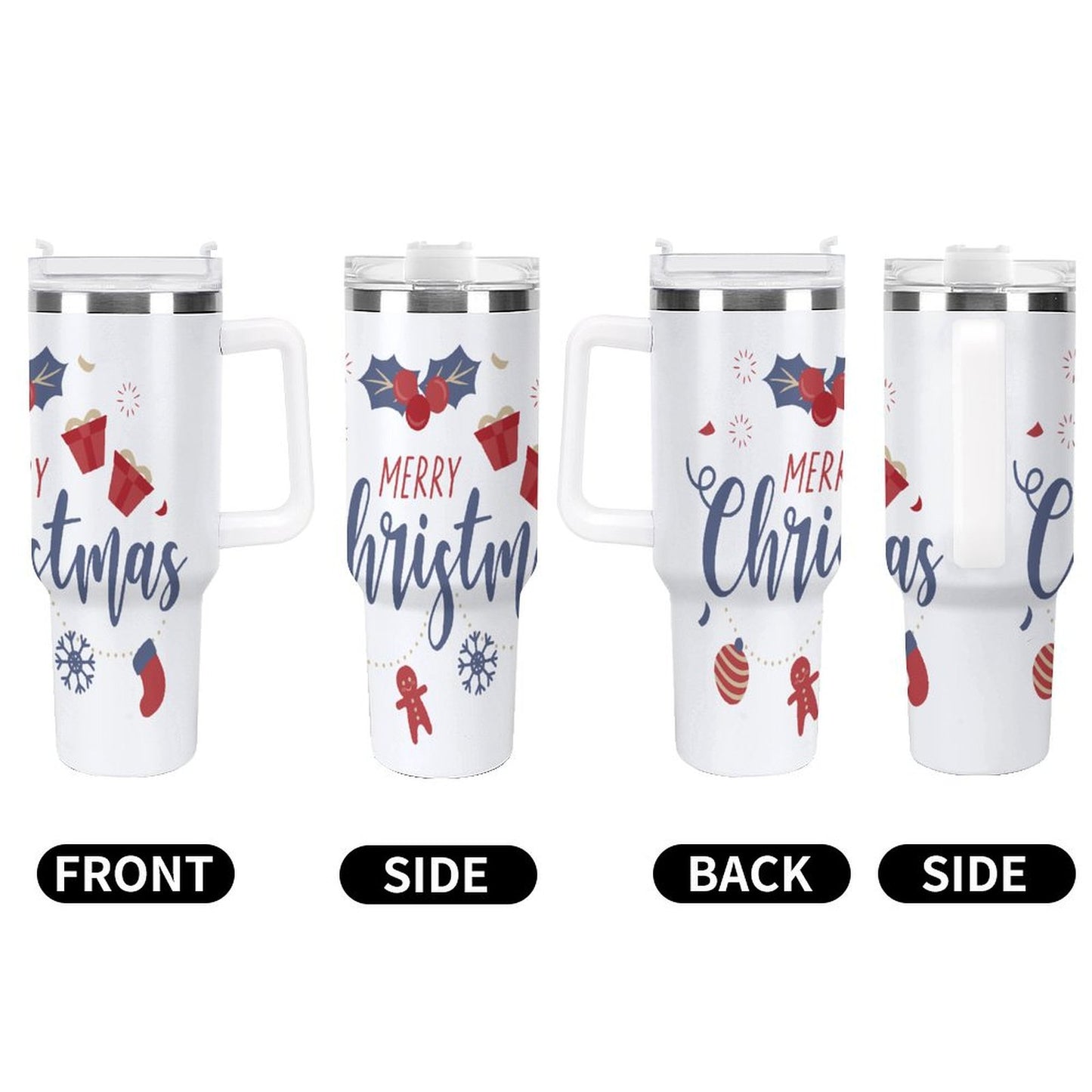 PHDT00177 POD US Local Tumbler 40 oz Large Capacity Car Cup Christmas