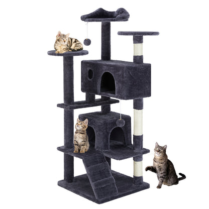 US Local Multi Functional Cat Treehouse Cat Climbing Frame