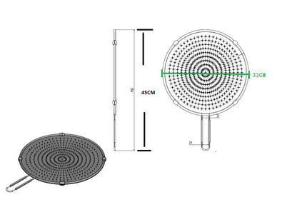 Food grade cooking screensaver tool silicone splash screen
