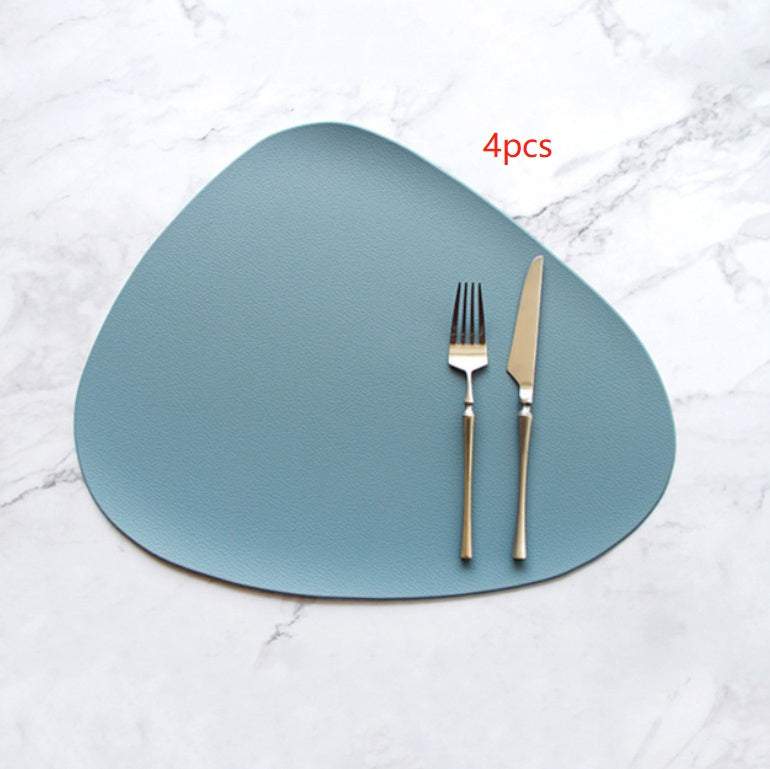 PU leather solid color placemat