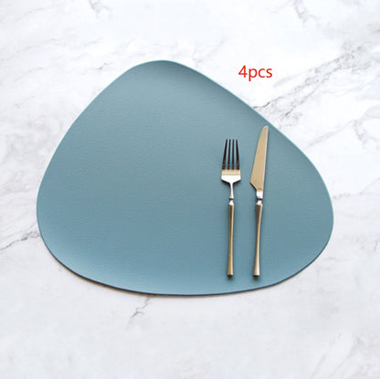 PU leather solid color placemat
