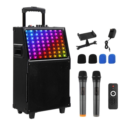 US Local 12in 60W LED Spectrum Light Bluetooth Remote Control Rod Speaker