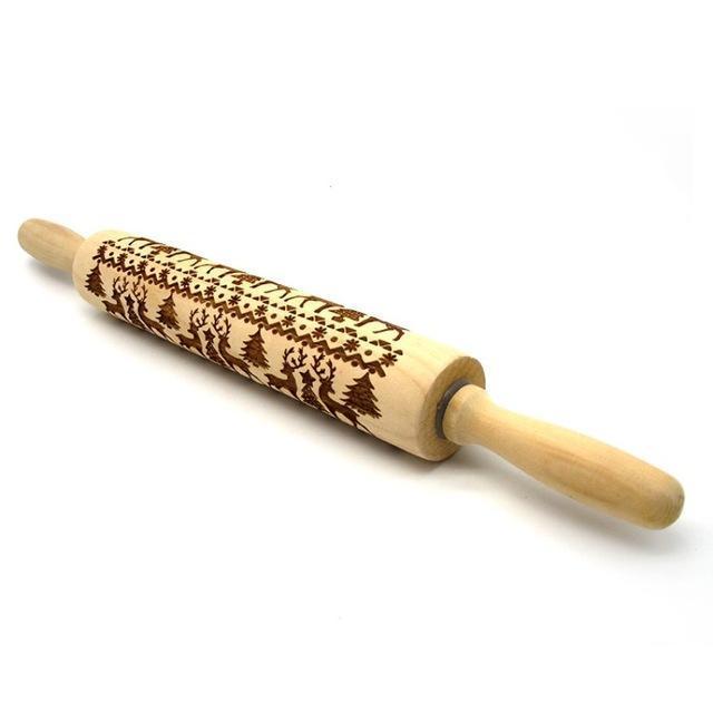 USA Local Rolling Pin Christmas Embossing