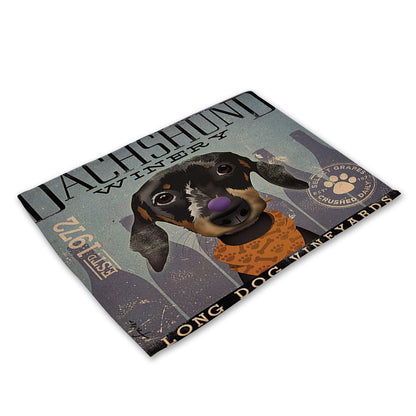 Nordic cartoon animal series placemat