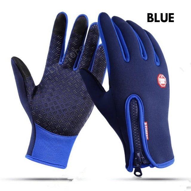 US Local Winter Gloves Touch Screen Riding Motorcycle Sliding Waterproof Sports Gloves With Fleece