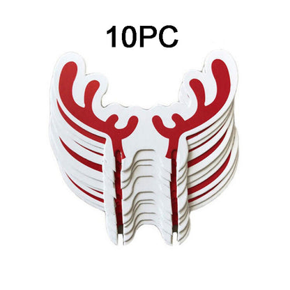 Christmas Hat Wine Glass Decoration Card