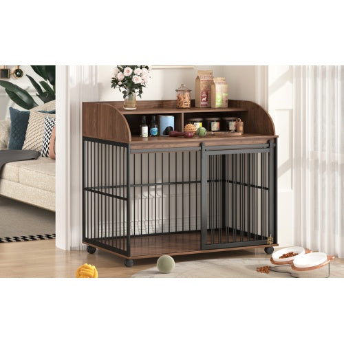 US Local The Wooden Kennel Kennel Is Suitable For Large Medium-sized Dogs