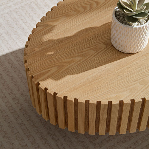 USA Local Modern Handmade Drum Coffee Table