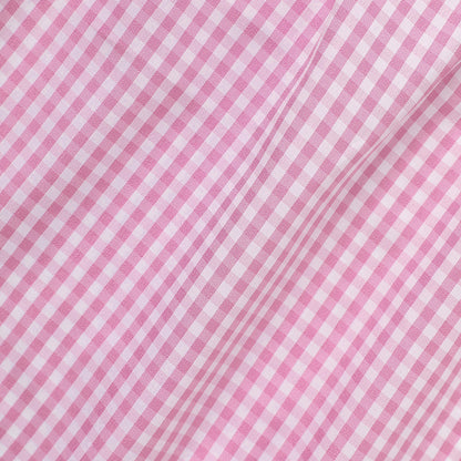 US Local Infant Bbay Girls' Plaid Smocked Dress Short Sleeve Easter Bunny Rabbit Embroidery Casual Fashion Clothes