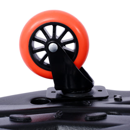 US Local Plastic Creeper 42 Inch With Carrying Bag - Blow Molded Ergonomic HDPE Body With Padded Headrest & Dual Tool Trays - 330 Lbs Capacity ORANGE