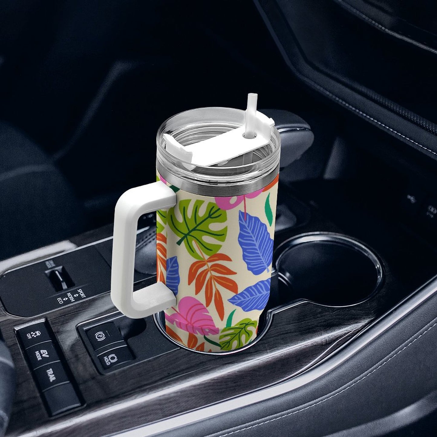 PHDT00467 POD US Local Tumbler 40 oz Large Capacity Car Cup Tropical, Vibrant