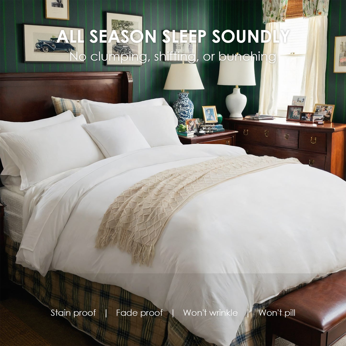 US Local This High-quality White And Pink Oversized Solid Color Duvet Cover Set Includes One Duvet Cover And Two Pillowcases. Its Universally Appealing Design Creates A Warm And Cozy Atmosphere For Any Campus