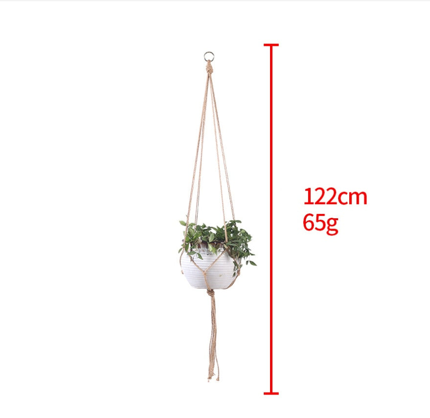 USA Local Hand-woven plant hanging basket cotton rope sling basket