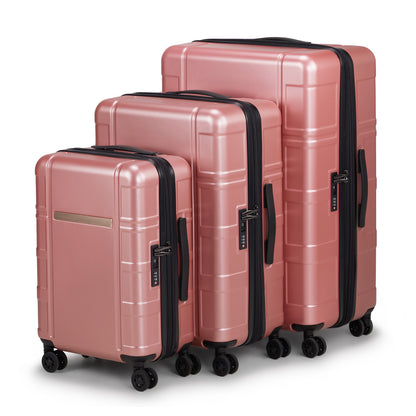 US Local Three In One Set Of Double Wheel Silent Wheels With Dry Wet Separation Compartment ABS PC Luggage