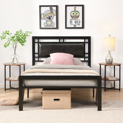 US Local Twin Size Metal Bed Sturdy System Metal Bed Frame ,Modern Style And Comfort To Any Bedroom