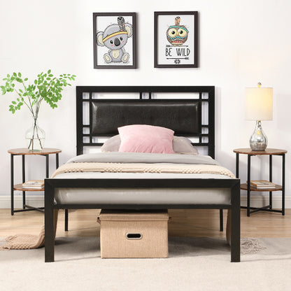 US Local Twin Size Metal Bed Sturdy System Metal Bed Frame ,Modern Style And Comfort To Any Bedroom