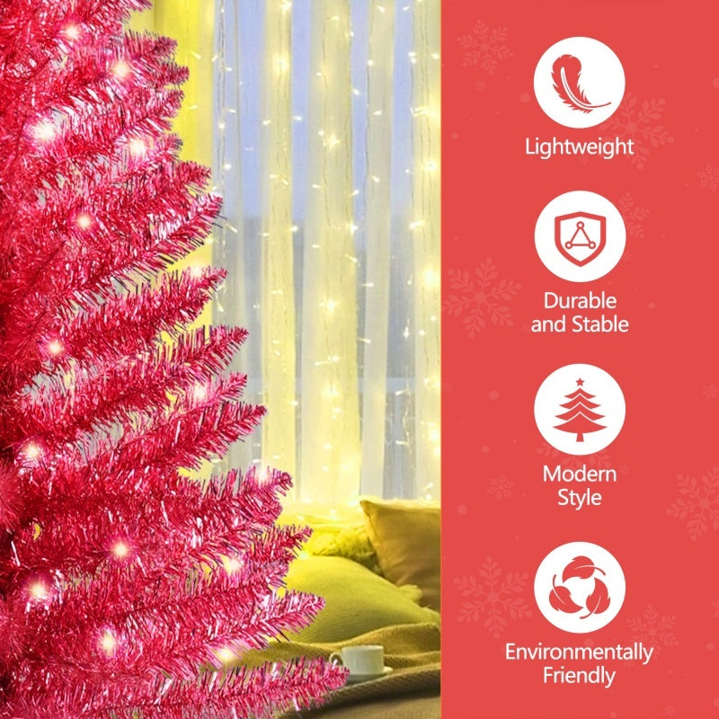 US Local 4ft Red Christmas Tree, Christmas Decorations