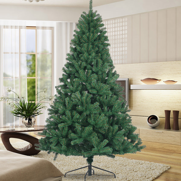 US Local 6-foot Artificial Christmas Tree, PVC Fir Tree, Foldable Metal Bracket