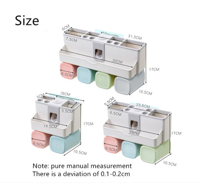 Toothbrush wash shelf