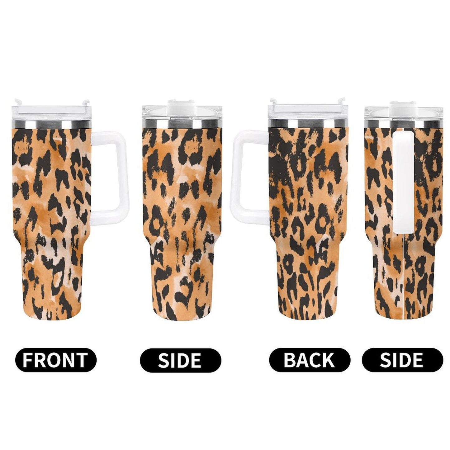 PHDT00398 POD US Local Tumbler 40 oz Large Capacity Car Cup Leopard