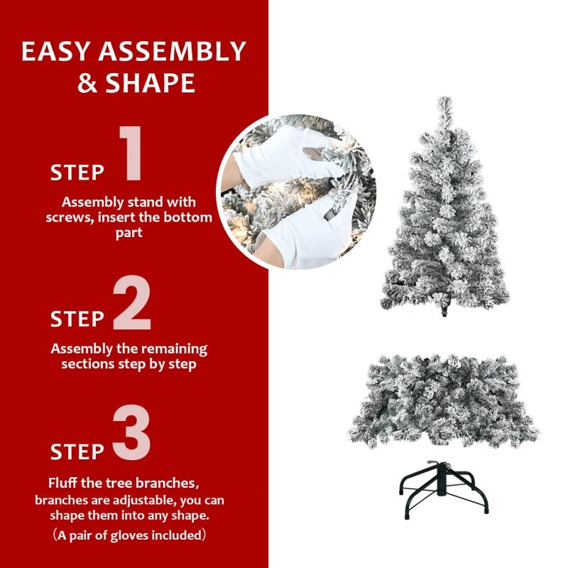 US Local PVC, Christmas Tree, Christmas Decorations,  With Lights