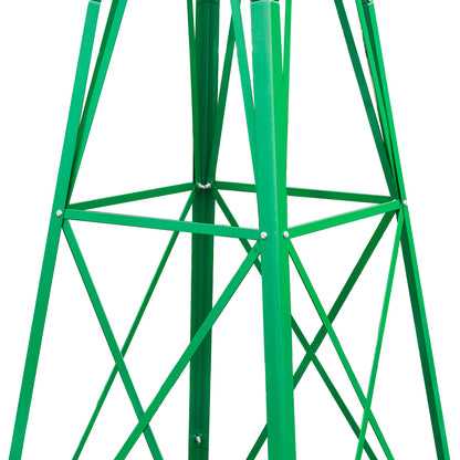 US Local 8FT Weather Resistant Yard Garden Windmill Green