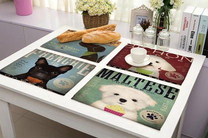 Nordic cartoon animal series placemat