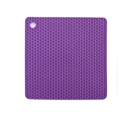Square honeycomb cushion silicone placemat