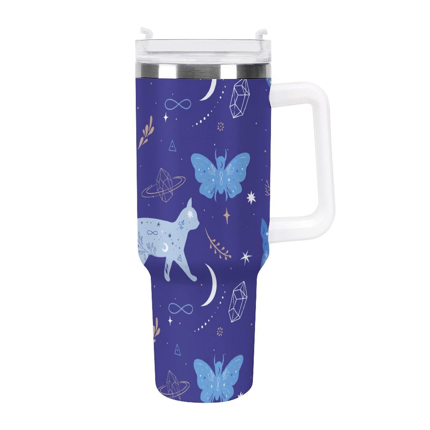 PHDT00406 POD US Local Tumbler 40 oz Large Capacity Car Cup Lovely Cat