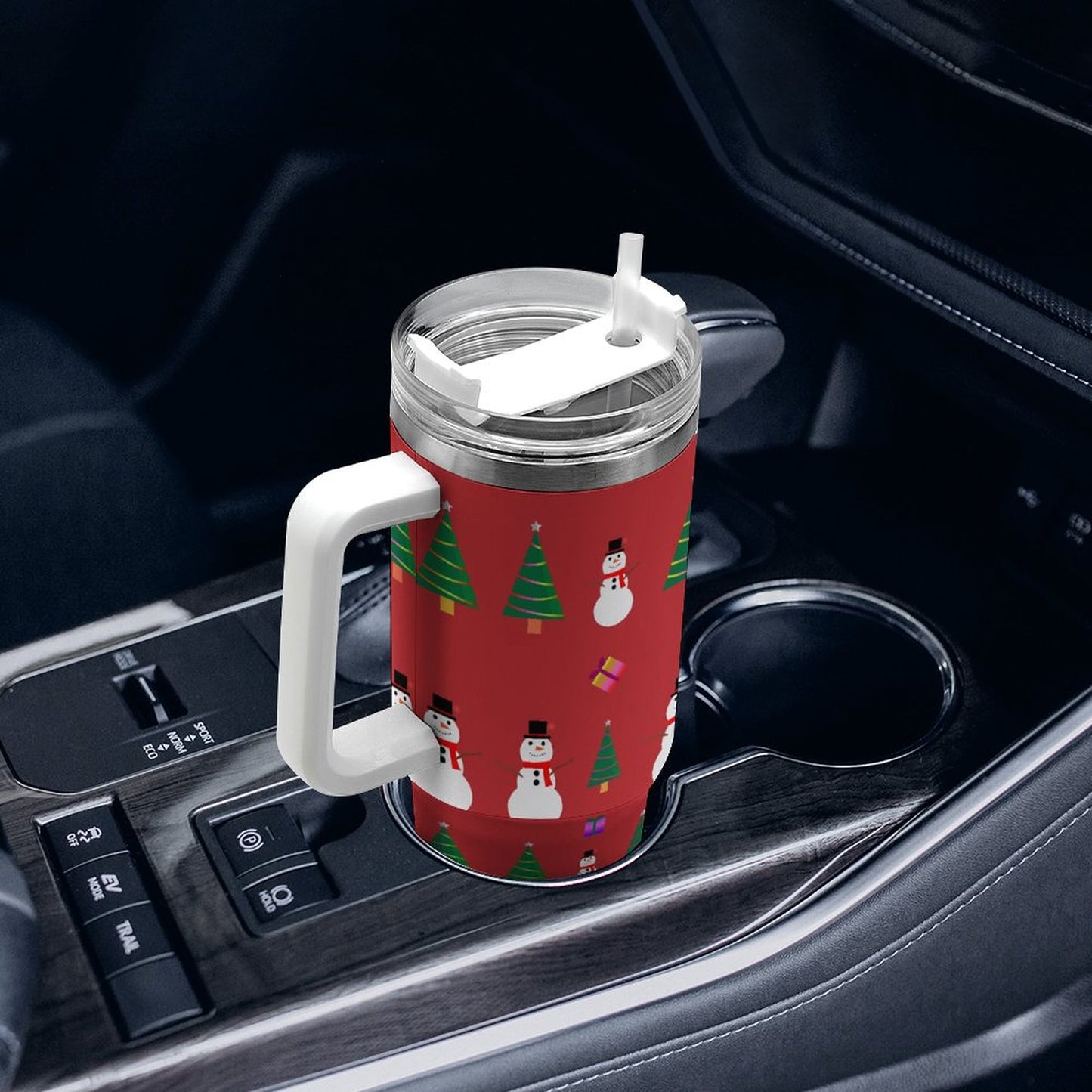 PHDT00441 POD US Local Tumbler 40 oz Large Capacity Car Cup Red, Christmas