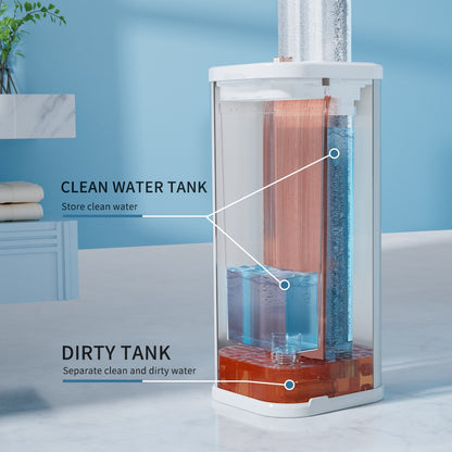 US Local Separates Dirty Water Mop, Flat Mop And Bucket For Home With  Extra Refills, Stainless Steel Mop And Bucket With Wringer