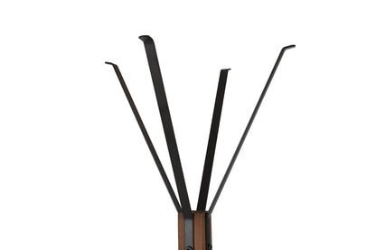 US Local Reclaimed Wood  Metal Coat Rack With Hooks For Bedroom, Living Room