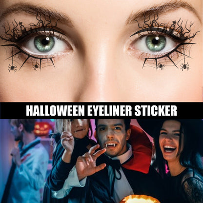 US Local Halloween Eyeliner Stick Scary Fashion Party Makeup Kit Bat Spider Decorative Eyeliner Eyeshadow Stick