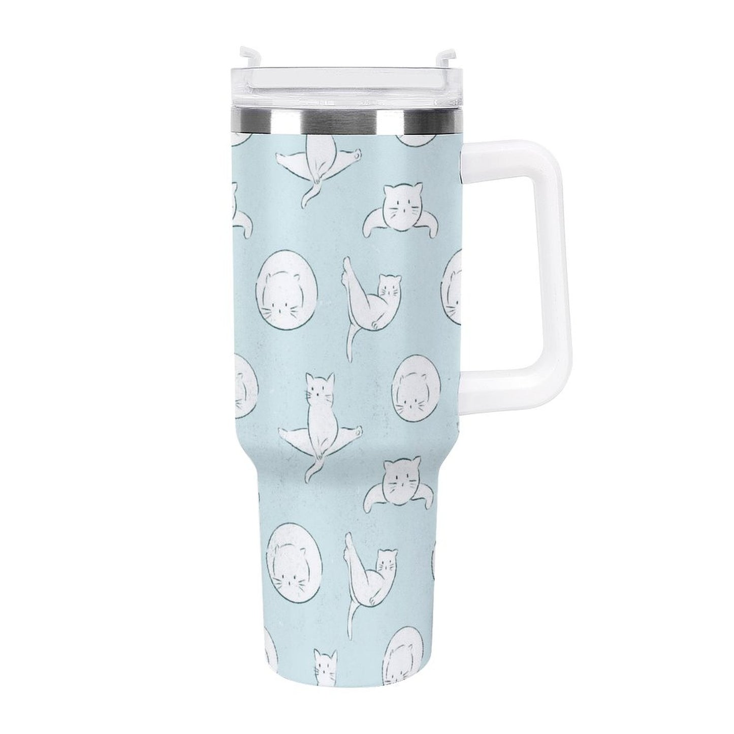 PHDT00256 POD US Local Tumbler 40 oz Large Capacity Car Cup Cat Cute