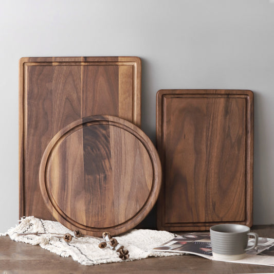 USA Local Black Walnut Wood Cutting Board Creative Whole Tray Fruit Chopping Cutting Board Wood Chopping Blocks For Kitchen