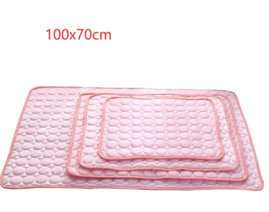 US Local Pet Dog Cat Ice Silk Cold Nest Pad For Cooling In Summer