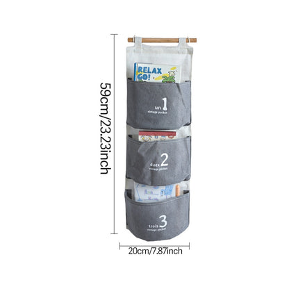 US Local Three-layer Hanging Storage-Gray 5088