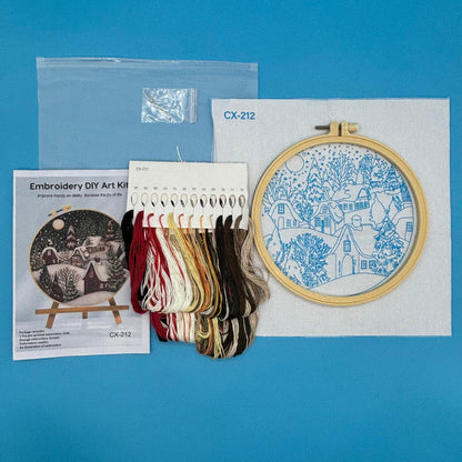 Kit Christmas Eve Kit Material Package Embroidery Fabric