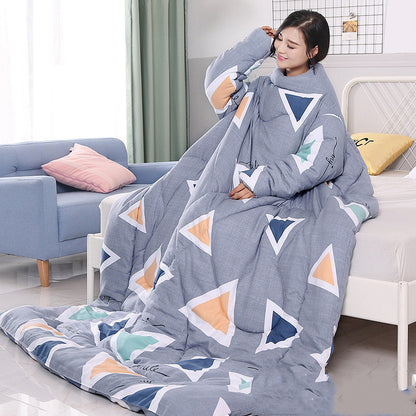 US Local Winter Lazy Quilt with Sleeves