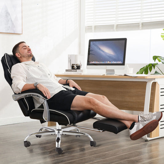 US Local Office Desk Chair With Foot Rest Tall And Big 300LB