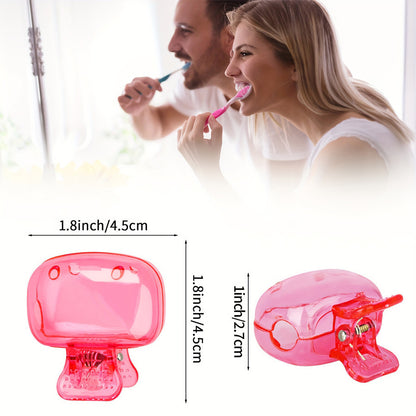 Toothbrush Storage Clip Travel Essential Protective Cap Of Toothbrush Portable Toothbrush Box
