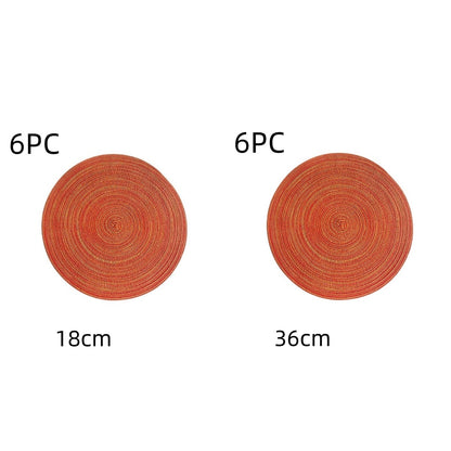 Western-style Placemat Home Placemat Coasters Heat Proof Mat