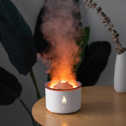 US Local New Two-color Spray Ring Volcano Humidifier