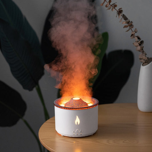USA Local New Two-color Spray Ring Volcano Humidifier
