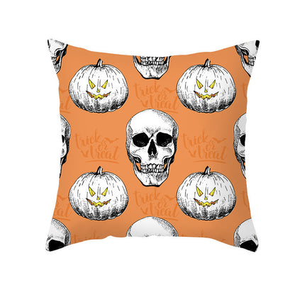 40 Style Halloween Pillowcase Pumpkin Letter Fly Velvet Pillow Cushion Cover